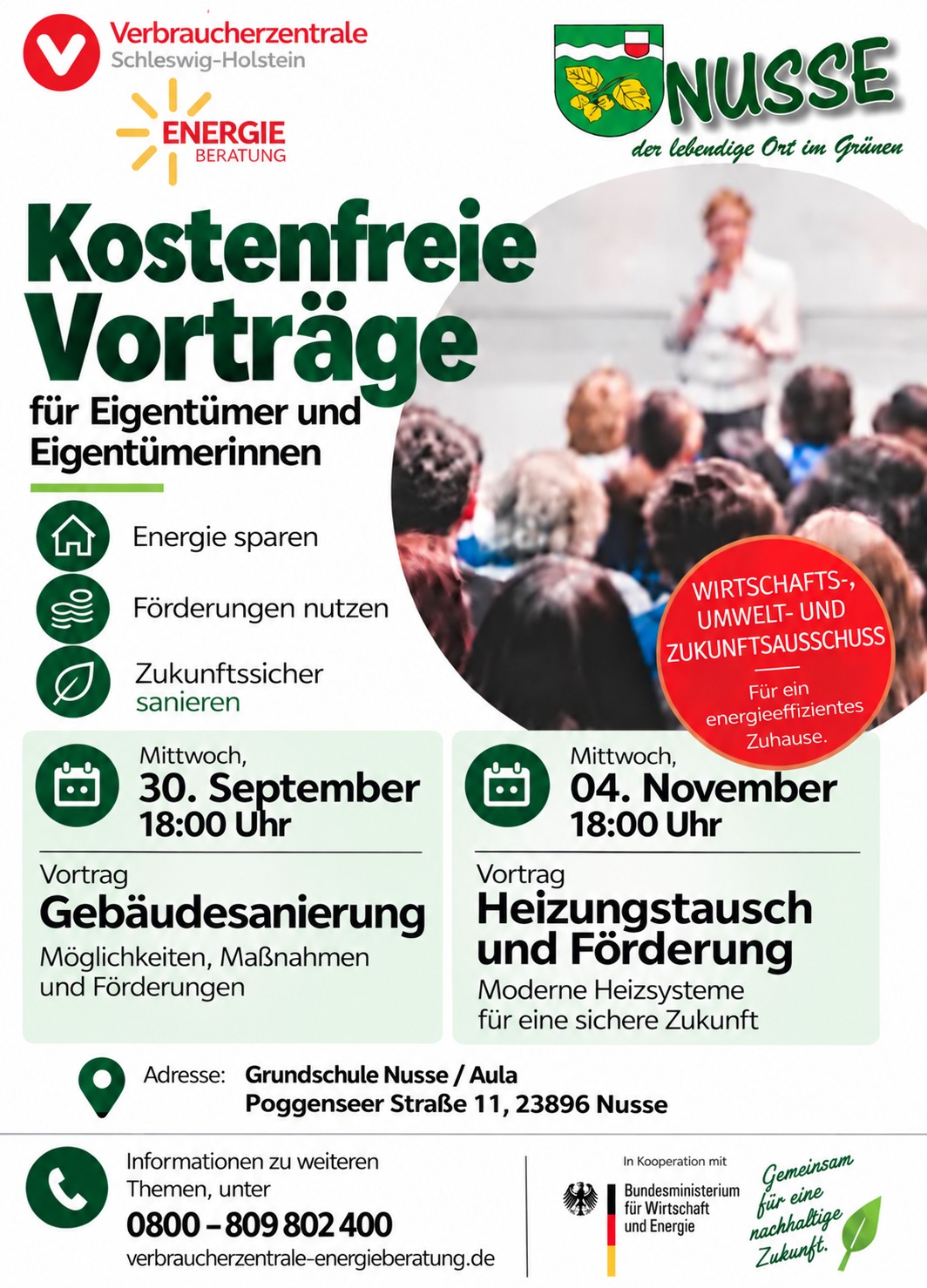 Kostenfreier Vortrag Gebäudesanierung